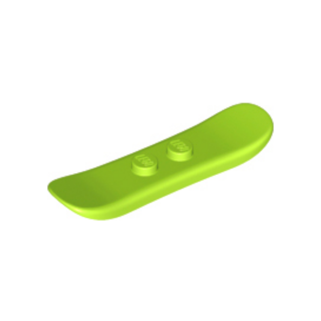 LEGO Minifigure Accessory Snowboard Small, Lime – Minifig Me