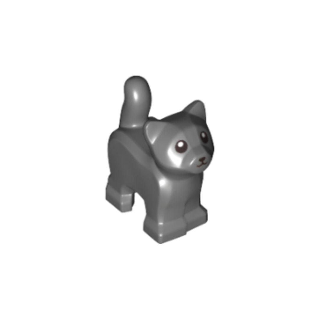 LEGO Minifigure Animal Cat Kitten Dark Bluish Grey