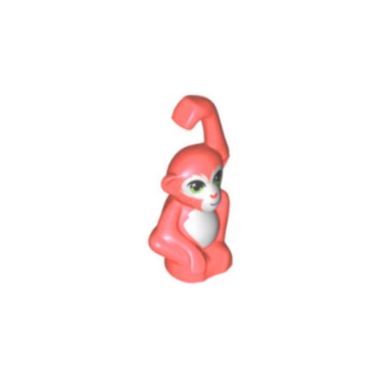 LEGO Monkey Friends Minifigure Orangutan Baby, Coral