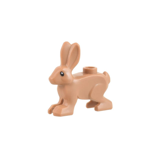 LEGO Minifigure Animal - Rabbit Hare, Medium Nougat
